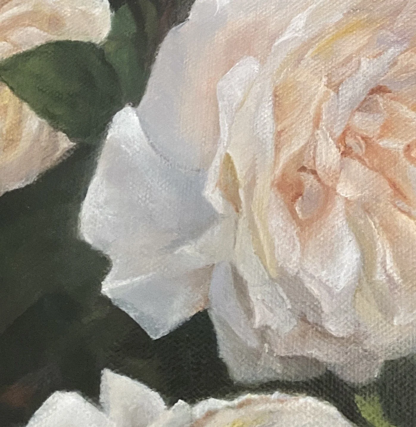 Rose Study I. Oil on Canvas. 30 x 23 cm - Sold - — Valeria
